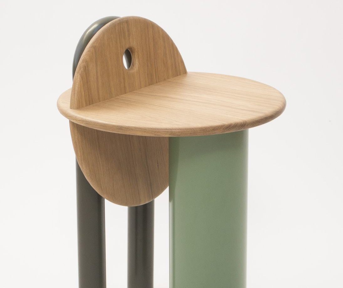 Workshop Stool, three-quarter view